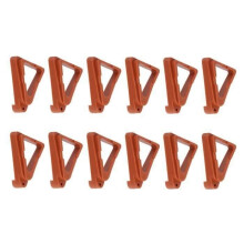 Flower pot feet - Brown - Triangular - PP - 12 pieces