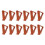 Flower pot feet - Brown - Triangular - PP - 12 pieces 1