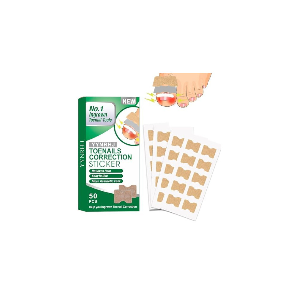Ingrown Toenail Treatment 50Pcs Breathable Correction Patches for Painless Nail