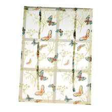Embroidery Roman Curtains Tie Up Shade Window Voile Valance Blinds Various Size & Pattern Butterfly 120x140cm