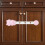 5 pcs multi-functional safety locks for baby drawers and cabinets, red 3