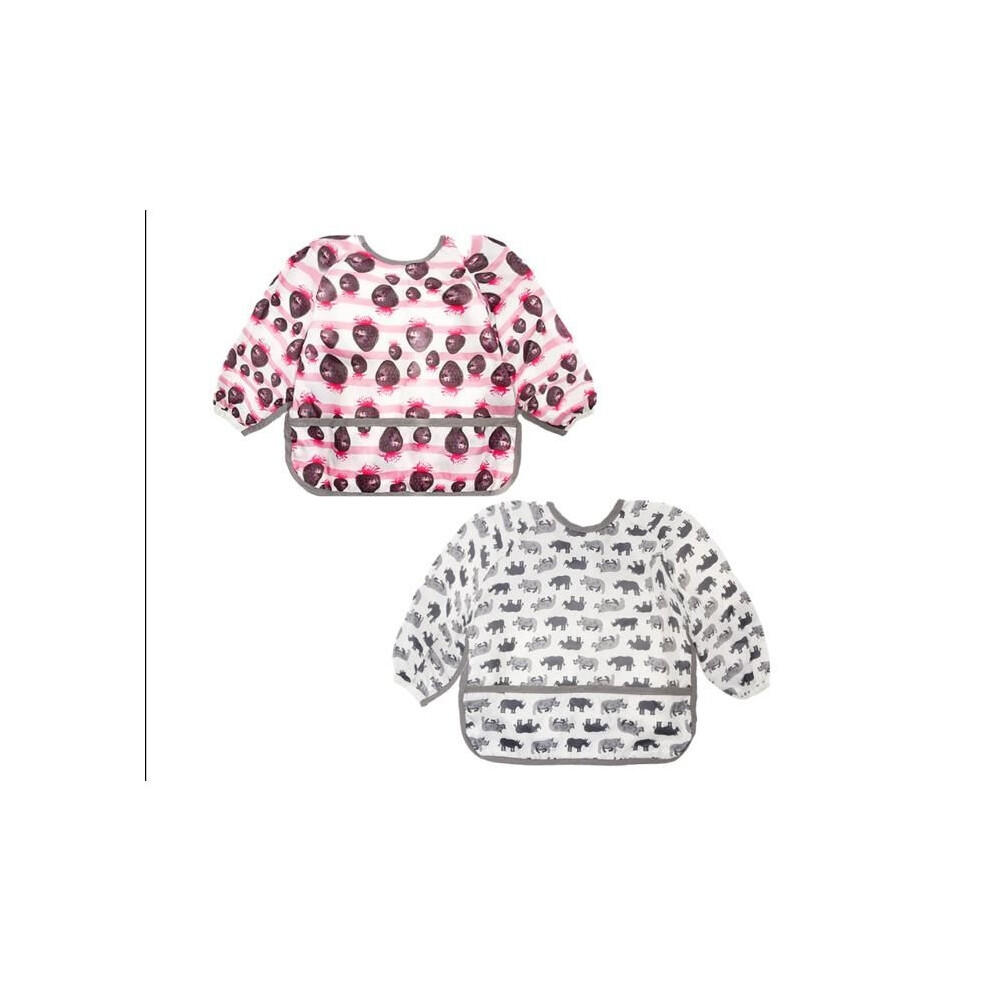 Aihontai Long-Sleeved Baby Bibs, Feeding Bibs, Plastic Bibs, Weaning Bibs
