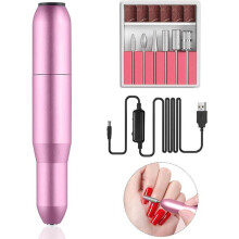 Trapano elettrico per unghie portatile e professionale 6 in 1 con testa in ceramica per manicure e pedicure