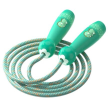 Skipping Rope, Adjustable Skipping Rope with Handle, Non-Slip Colorful Cotton Rope, for Boys, Girls, Outdoor Activities