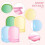 Γάντι απολέπισης - Super Soft - 4PCS - PVA - Pink Yellow Green Blue 3