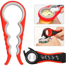 2-Piece Manual Jar Opener, 5-in-1 Can Opener, Bottle Opener, 4-in-1 Bottle Opener, Multifunctional Jar Opener