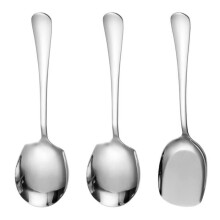 Serveerlepels - Roestvrij staal - Set van 3 - Lange steel - Modern design - Veelzijdig