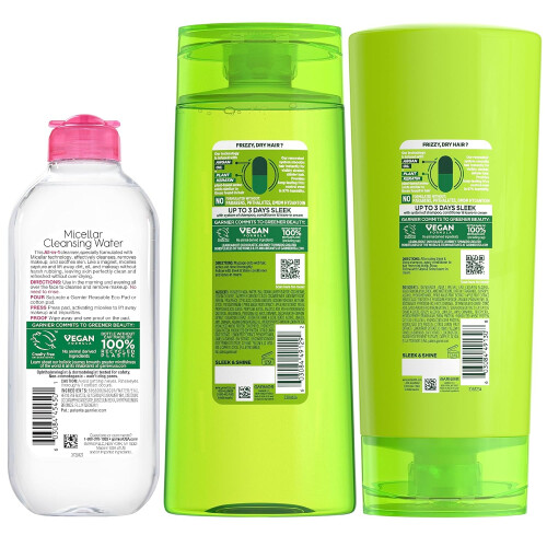 Garnier Garnier Bundle|Micellar Water+ Shampoo+Conditioner 1