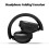 Υβριδικά ακουστικά RnemiTe-amo ANC 5.3, ασύρματα Bluetooth On-Ear, ψηφιακή οθόνη μπαταρίας, 2
