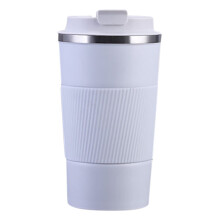 Cană de cafea GILIGEGE din sticlă și sticlă, cană termică pentru călătorii, cană de călătorie din oțel inoxidabil cu capac etanș, cană