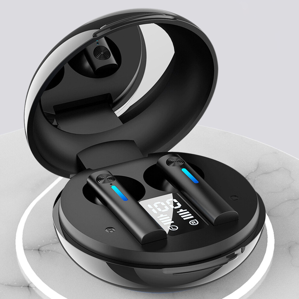 Eqwljwe Digital Display New Wireless Bluetooth Headset Hifi Sound Quality In-Ear Mini Automatic Pairing Bluetooth Headset Holiday Clearance 9433291416563