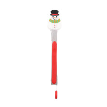 Weihnachtliche Mini-Kochzange aus Silikon, 25 cm lang, aus Edelstahl mit Silikonspitzen, ideal zum Servieren von Speisen, Grillen und Brotbacken –