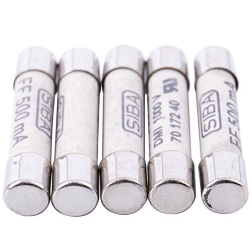10 τεμάχια ασημένια+λευκά κεραμικά 1000V500MA 6.3x32mm λευκή κεραμική ασφάλεια για 1