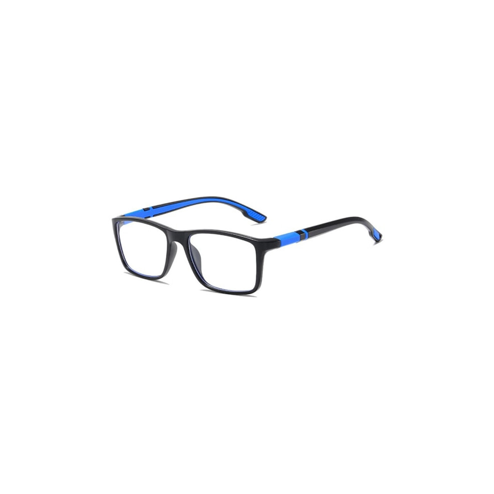 Blue/Light Anti- Reading Glasses Square Glasses Strength Blu Strength 150
