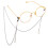 Cordon/chaîne de lunettes élégant(e) (cordon Senil) doré(e) 2