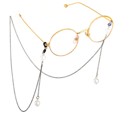 Cordon/chaîne de lunettes élégant(e) (cordon Senil) doré(e) 1