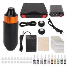 Machine à tatouer sans fil, alimentation numérique avec réglage de la tension, aiguilles en silicone souple et durable, pour tatoueurs amateurs.