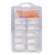 100pcs French False Nail Tips Set Nude Full and Half Cover Wide Size Range Smooth Surface