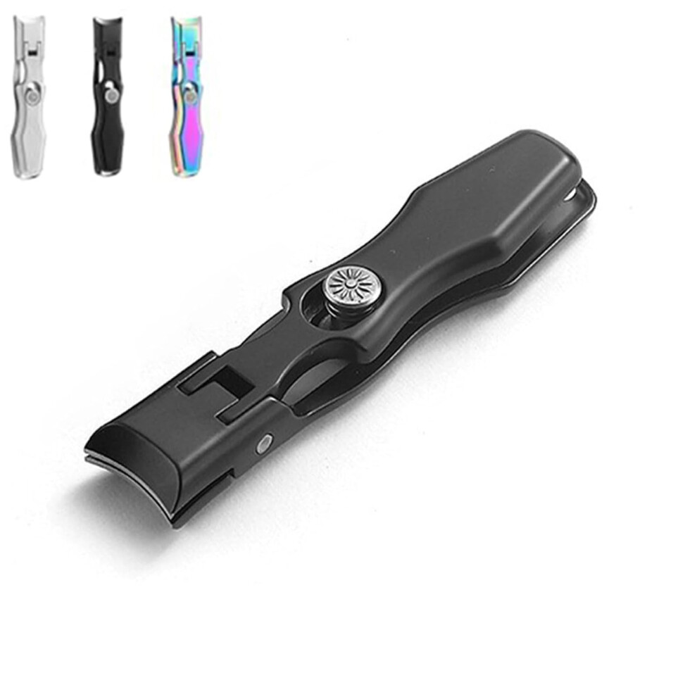 Ultra Sharp Stainless Steel Nail Clippers with Curved Blades and Catcher for Thick Toenails