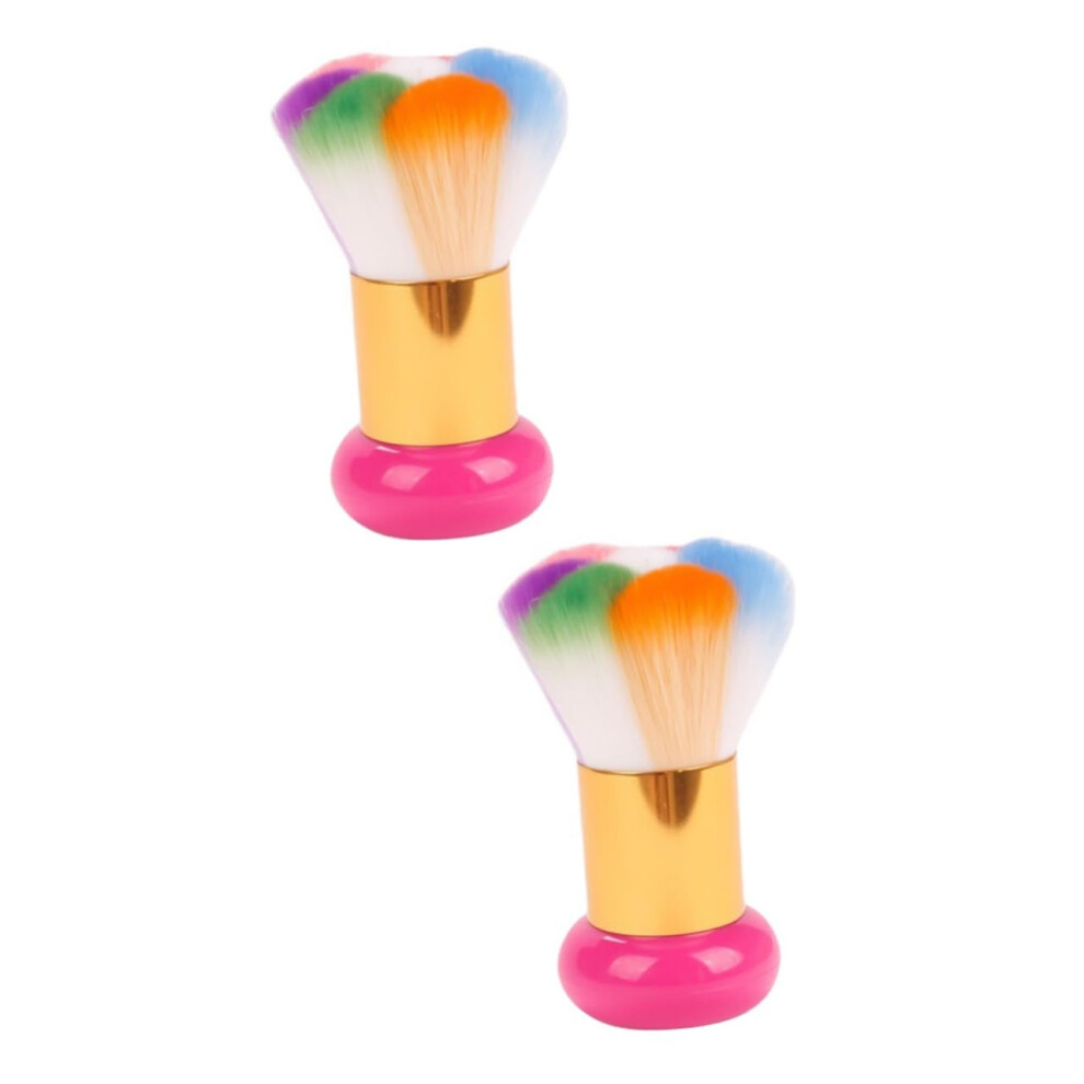 Nail Dust Brush Set for Acrylic and Gel Nails, Lightweight Ergonomic Handle, Salon Manicure Cleaner