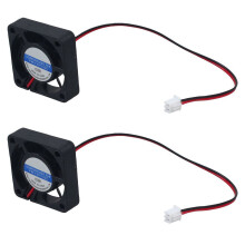 2 kpl 40 mm x 40 mm x 10 mm 4010 9-lapainen harjaton DC12V jäähdytystuuletin