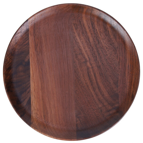 Handcrafted Black Walnut Wood Plate, Multipurpose Tableware for Elegant Home Decor 1