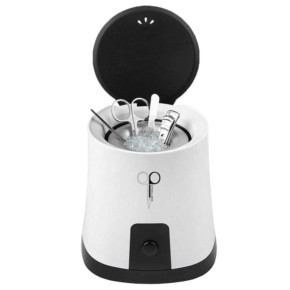 Nail Tool Sterilizer with Glass Beads, Temperature Manicure Tool Sanitizer for Salon