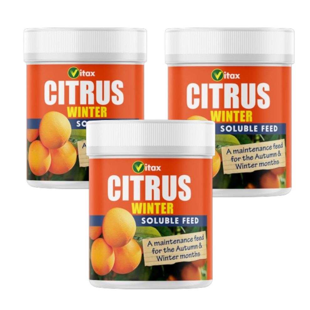 Vitax Citrus Feed Winter Fertilizer 3 Pack X 200G