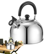Whistling Kettle 23L Stainless Steel with Loud Whistle and Heat Resistant Handle for Stovetop or Induction