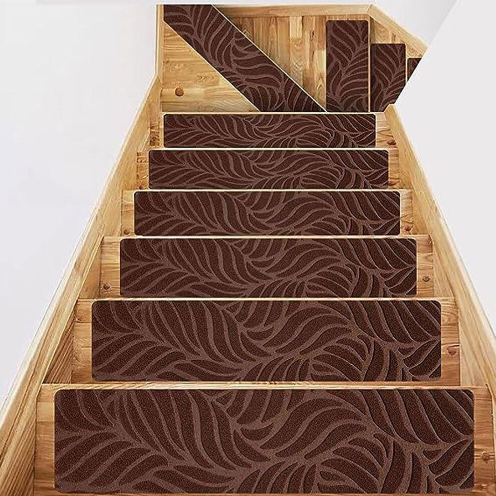 15Pcs Non Slip Carpet Stair Treads For Indoor Steps, Self Adhesive And Machine Washable 9099447655813