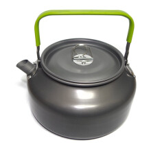 Aluminum Camping Kettle 0.8L/1.2L Lightweight Portable Teapot with Silicone Handle for Hiking and Outdoor Coffee
