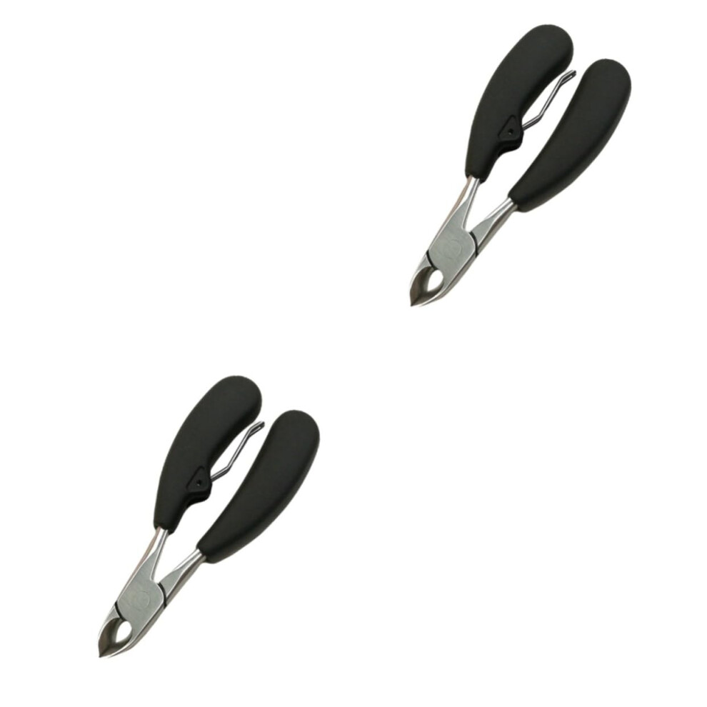 Toenail Clippers for Thick and Ingrown Nails, HeavyDuty Stainless Steel, Ergonomic NonSlip Grip