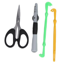 Kit de nouage portable pour la pêche, ensemble de nœuds multi-pièces assurant des nœuds solides, équipement de pêche en alliage d'aluminium