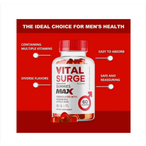 Vital.Surge Male Gummies, Testo Support Gummys Performance-60PCS 2
