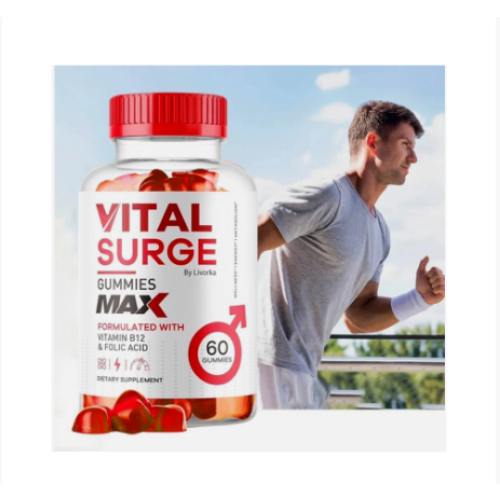 Vital.Surge Male Gummies, Testo Support Gummys Performance-60PCS