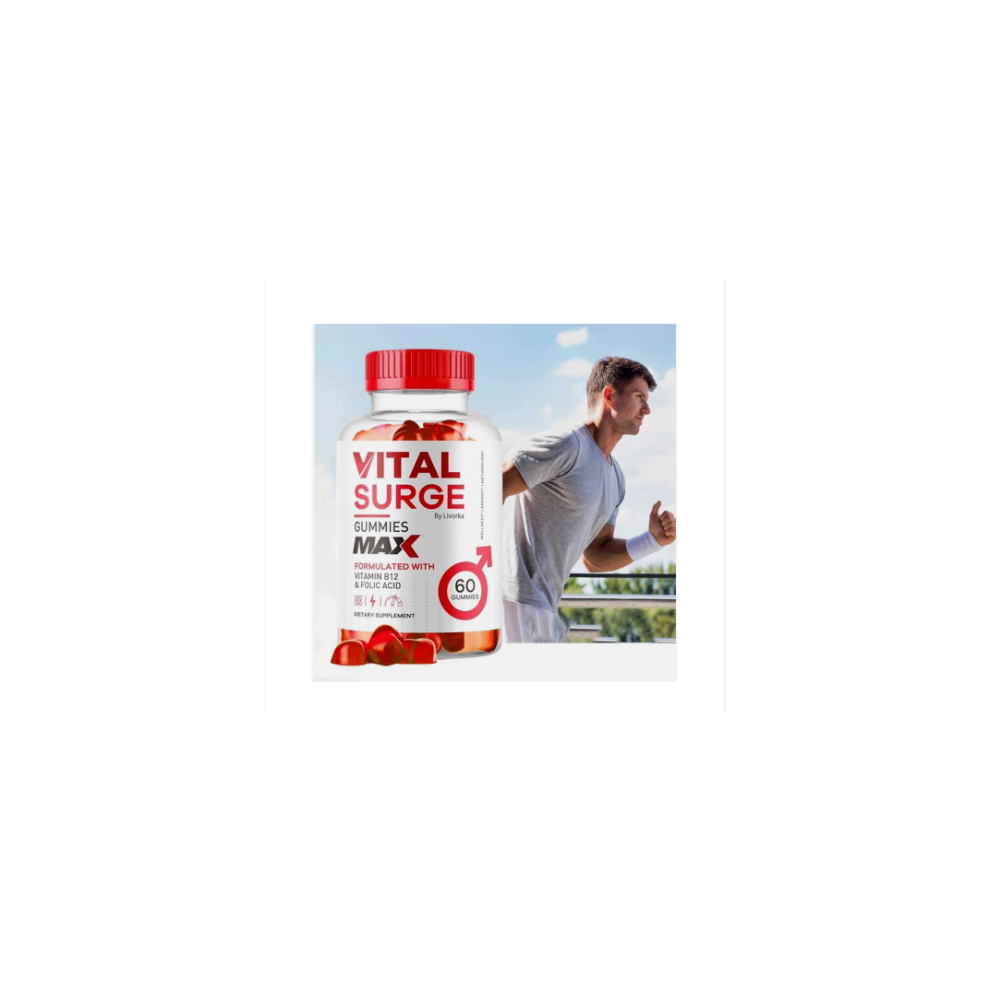 Vital.Surge Male Gummies, Testo Support Gummys Performance-60PCS