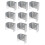 Fence Panel Clips Galvanized Steel 10 Pack Rust Resistant for Timber Posts 32mm50mm Outdoor 1