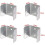 Fence Panel Clips Galvanized Steel 10 Pack Rust Resistant for Timber Posts 32mm50mm Outdoor 2