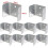 Fence Panel Clips Galvanized Steel 10 Pack Rust Resistant for Timber Posts 32mm50mm Outdoor 4