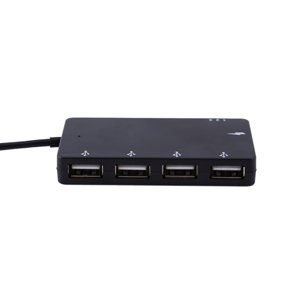 Micro Usb Otg Hub Adapter With 4 Usb 2.0 Ports For Smartphone Tablet Data Transfer And Charging 9099447658609