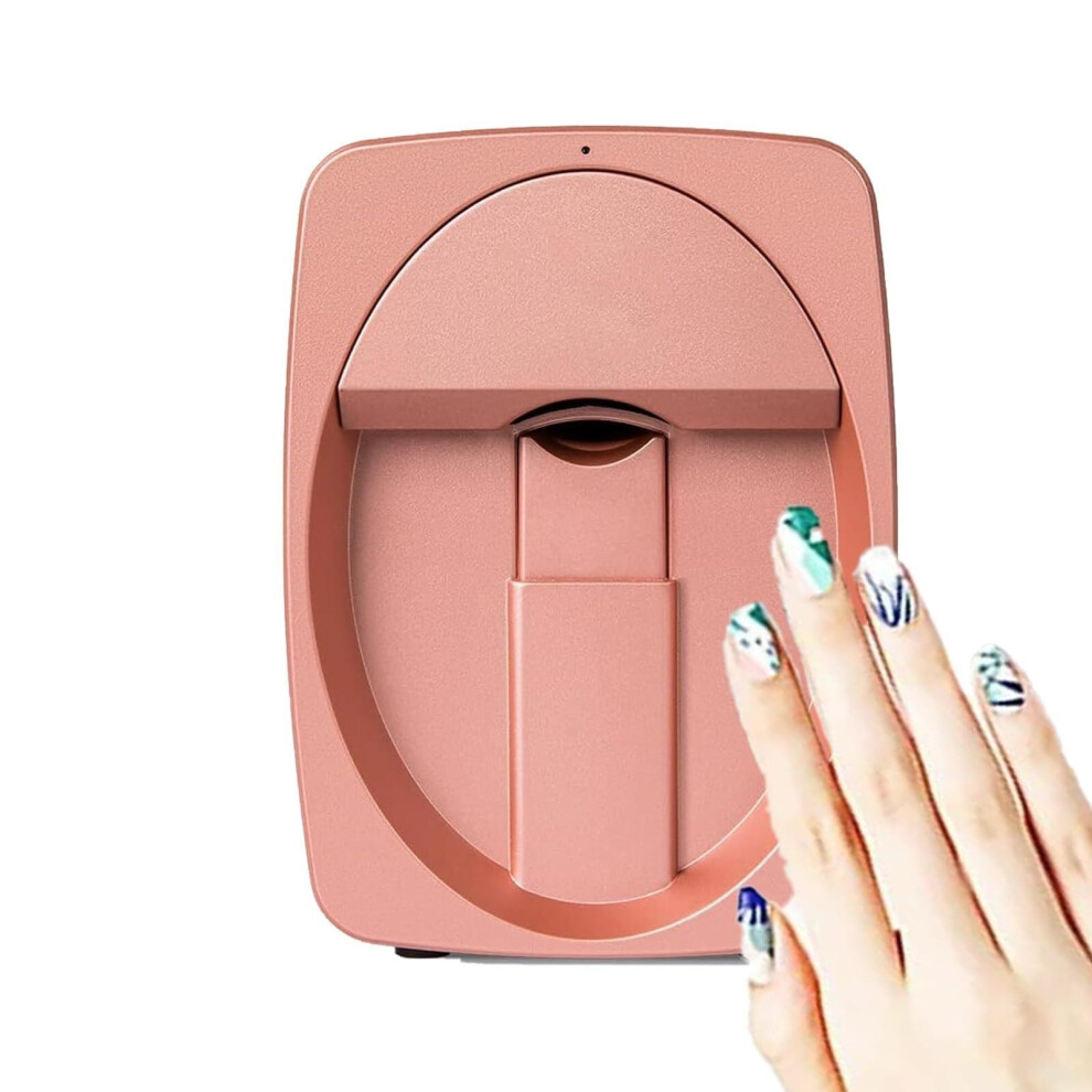 Rosegold Portable Nail Art Printer with Smart App Control, 2400 DPI, Automatic Nail Sizing for Home and Salon