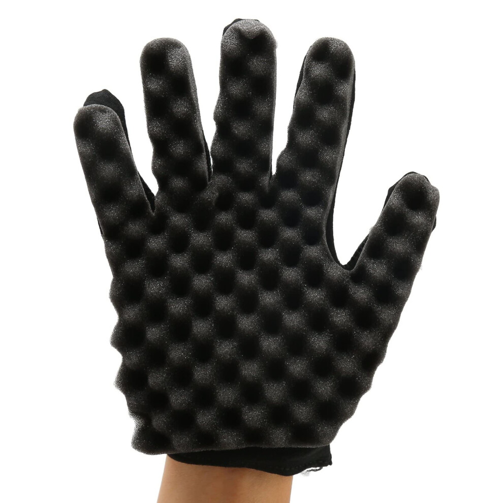 Hair Curling Sponge Glove for Afro Hair, Heat Fast Styling with Uniform Curl Results