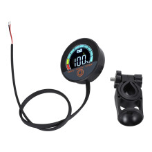 Digital Voltage Meter for Battery Systems, Low-Voltage Alarm with Power-Off Memory Battery Monitor, Universal DC8-100V Gauge Featuring Backlight LCD