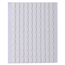 Nail Tip Display Adhesive Sheets – Transparent Double Sided Precut Stickers with Invisible Strong Bond for Salon and Nail Art Stands