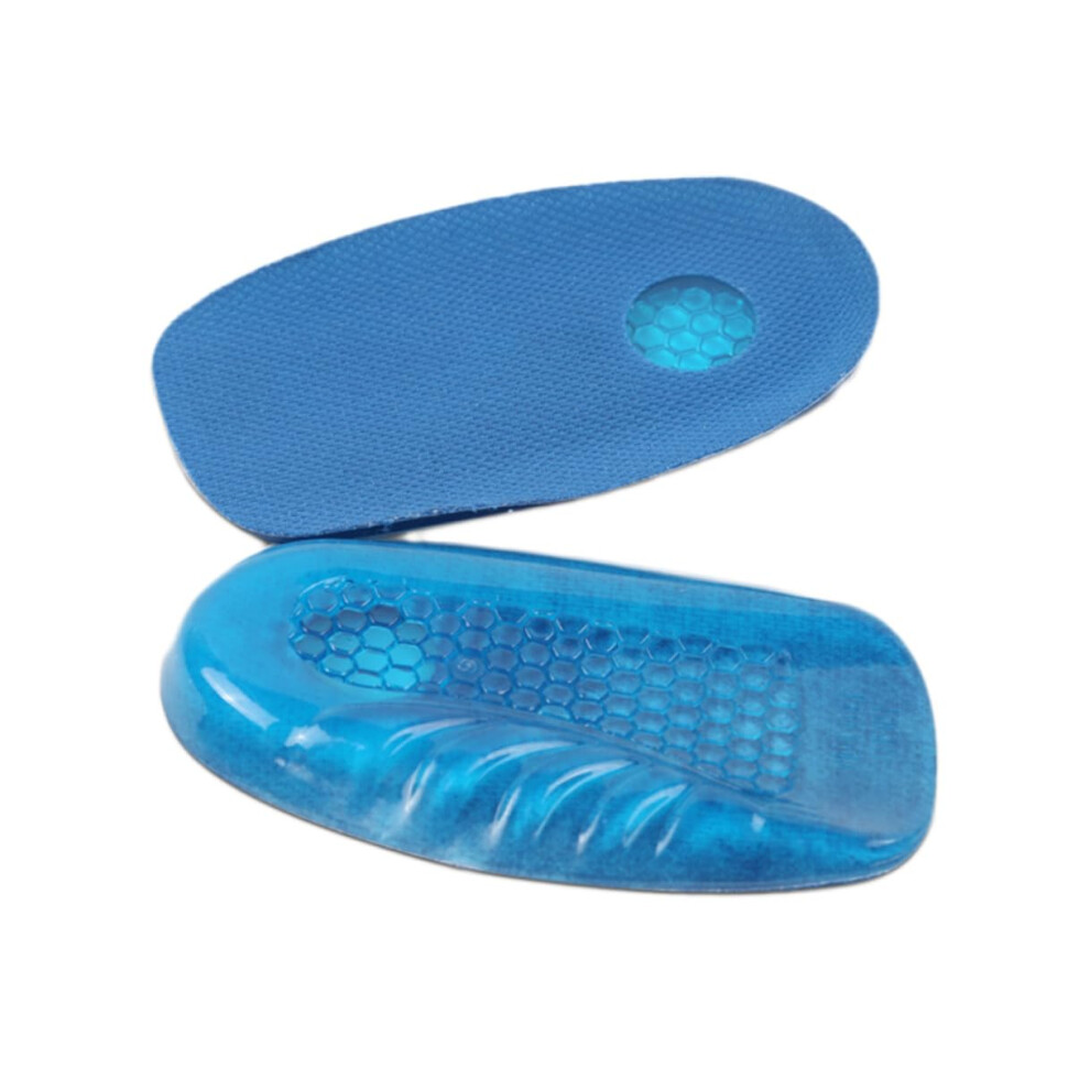 Silicone Gel Heel Cups Pair with Shock Absorbing Cushion Pads for Foot Pain Relief and Blister Prevention