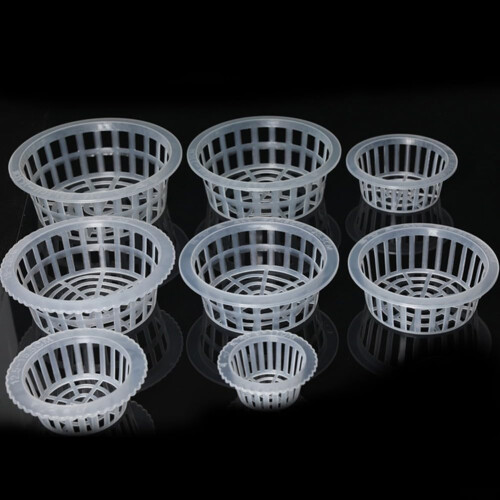 Plastic Mesh Net Pots for Hydroponic Plant Growth, Reusable Rooting Baskets, 10 Pack (A0) Suitable for Leafy Vegetables 1