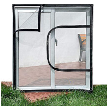 Cat Window Safety Net with Zipper, Indoor Tear Resistant Transparent Mesh Screen, Washable
