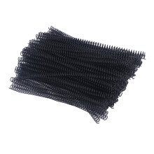 Ressorts de fixation 100 pièces en plastique, diamètre 9,5 mm (3/8 po), 48 dents, pour A4, 75 feuilles, noir