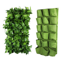 18 Pocket Hanging Planter Vertical Garden Bag with Durable Straps for Indoor Outdoor Wall Mount