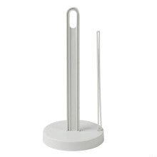 Paper Towel Holder with Stable Suction Base and Handle for Easy Tearing, White ABS Countertop